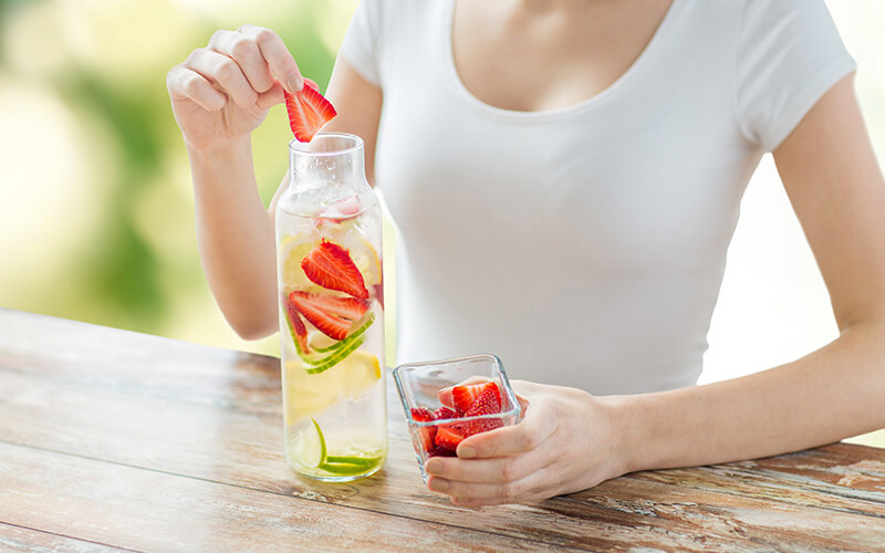 fruit infused water