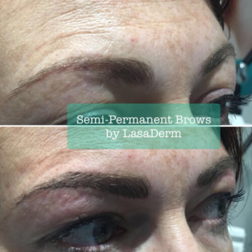 Semi permanent eyebrows