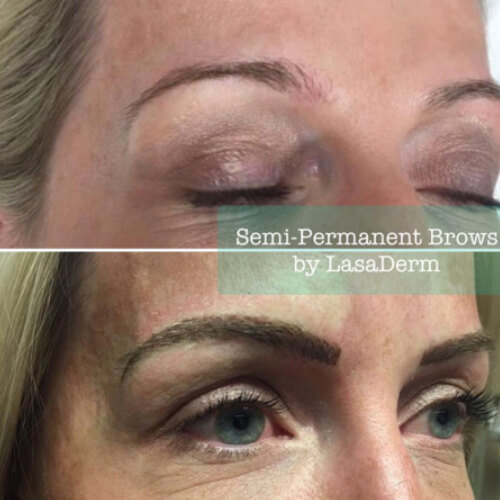 Semi permanent eyebrows 1