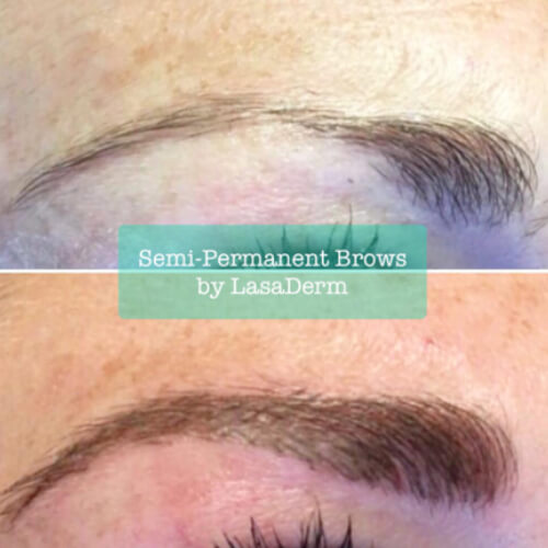 Semi permanent eyebrows