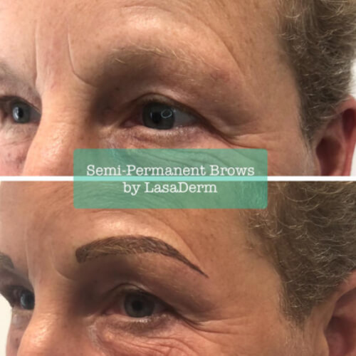 Semi permanent eyebrows