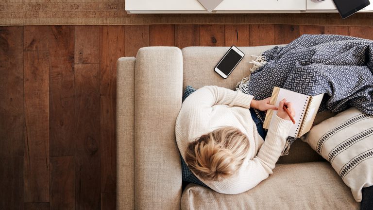 Woman Working From Home