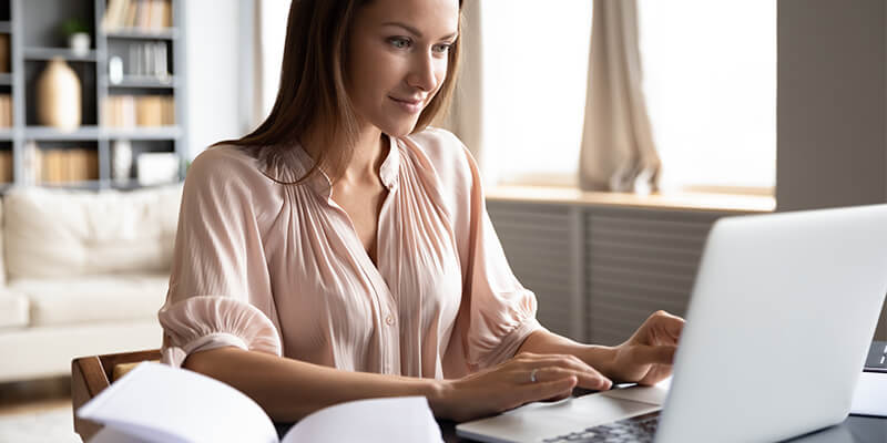 Young Woman On Laptop