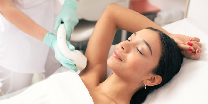 under armpit laser hair removal